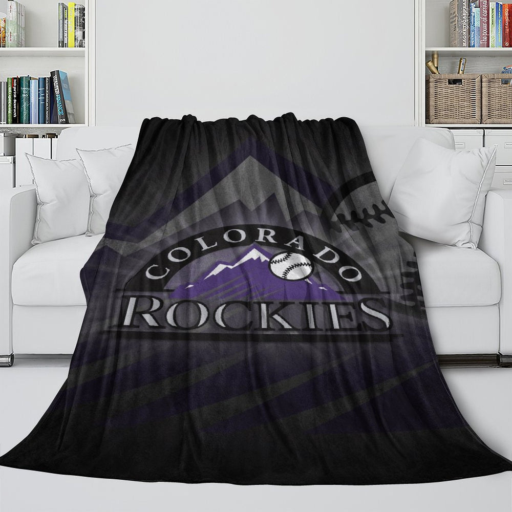 Colorado Rockies Blanket Flannel Throw Room Decoration (Online Order Only)