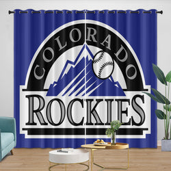 Colorado Rockies Curtains Blackout Window Drapes Room Decoration (Online Order Only)