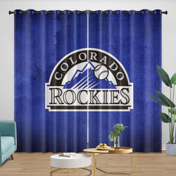 Colorado Rockies Curtains Blackout Window Drapes Room Decoration (Online Order Only)