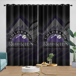 Colorado Rockies Curtains Blackout Window Drapes Room Decoration (Online Order Only)