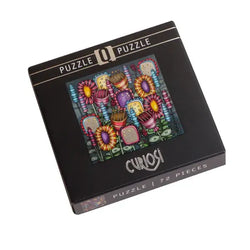 Colorful Flowers 72 Piece Pocket Jigsaw Puzzle Curiosi