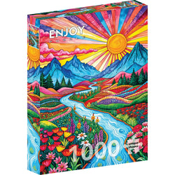 Colorful Highlands 1000 Piece Jigsaw Puzzle Enjoy (ONLINE ORDER ONLY)