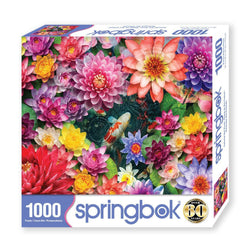 Colorful Koi Pond 1000 Piece Jigsaw Puzzle Springbok