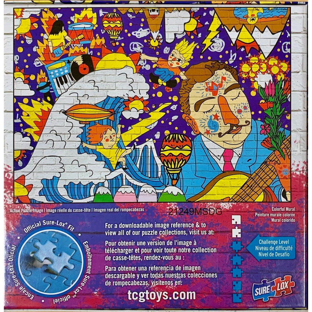 Colorful Mural Street Murals 1000 Piece Jigsaw Puzzle Sure Lox (ONLINE ORDER ONLY)