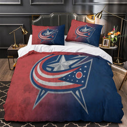 Columbus Blue Jackets Bedding Set Quilt Duvet Cover Without Filler (Online Order Only)