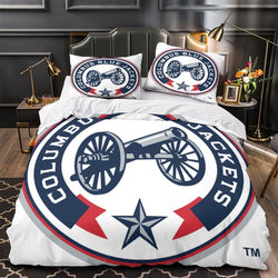 Columbus Blue Jackets Bedding Set Quilt Duvet Cover Without Filler (Online Order Only)