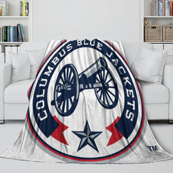 Columbus Blue Jackets Blanket Flannel Throw Kids Room Decoration (Online Order Only)