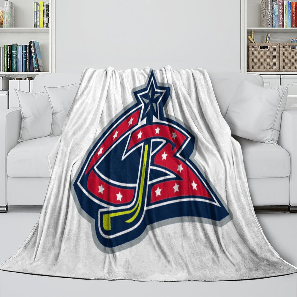 Columbus Blue Jackets Blanket Flannel Throw Kids Room Decoration (Online Order Only)