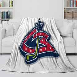 Columbus Blue Jackets Blanket Flannel Throw Kids Room Decoration (Online Order Only)