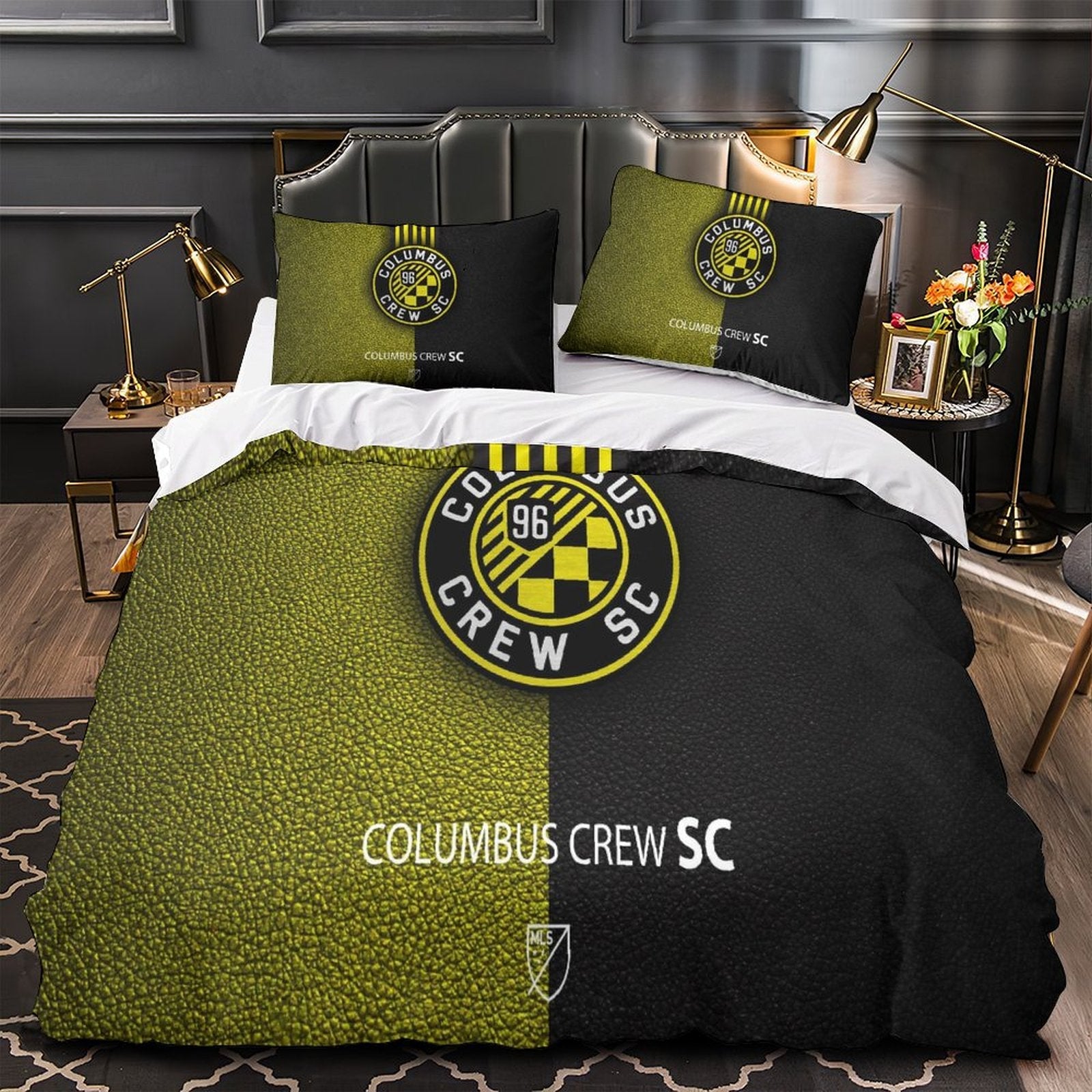 Columbus Crew SC Bedding Set Duvet Cover Without Filler (Online Order Only)