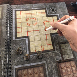 Combat Book 1: Fantasy Rewritable Combat Maps for Tabletop RPGs (ONLINE ORDER ONLY)