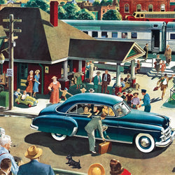 Coming & Going Chevrolet 500 Piece Jigsaw Puzzle NYPC