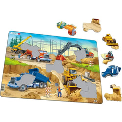 Construction Site 30 Piece Tray Jigsaw Puzzle Larsen