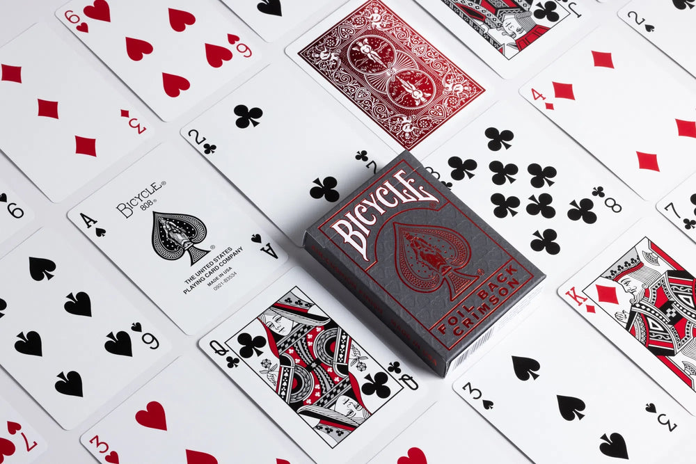 Bicycle Metalluxe Red Foil Back Playing Cards (ONLINE ORDER ONLY)