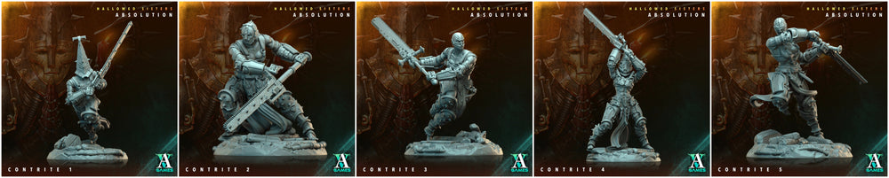 3D Printed Archvillain Games Contrite Hallowed Sisters Absolution 28 32mm D&D (Online Only)