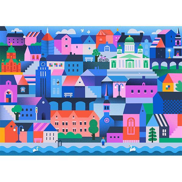 Copenhagen Twilight 1000 Piece Jigsaw Puzzle Holiyay