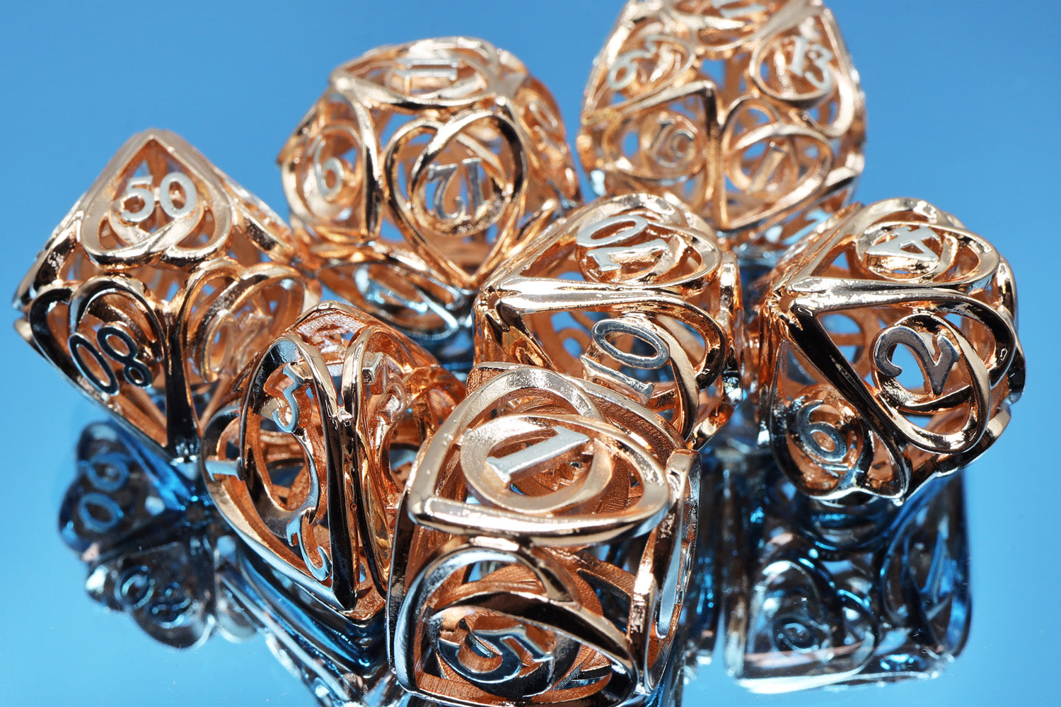 Hollow Hearts: Copper - Metal RPG Dice Set (ONLINE ORDER ONLY)