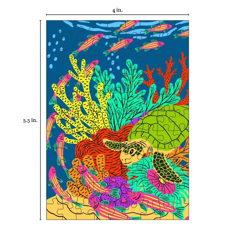 Coral Reef 99 Piece Mini Jigsaw Puzzle Puzzledly (ONLINE ORDER ONLY)