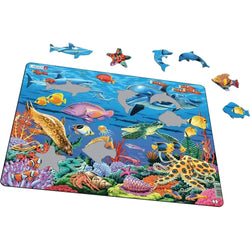 Coral Reef Life 35 Piece Tray Jigsaw Puzzle Larsen
