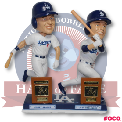 Corey Seager and Cody Bellinger Los Angeles Dodgers Dual Bobblehead (ONLINE ORDER ONLY)