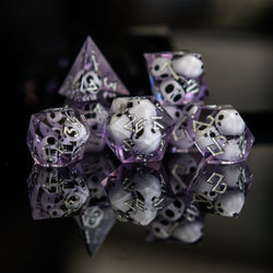 PRE-ORDER || Corpse Lavender Sharp-Edged Resin Dice Set