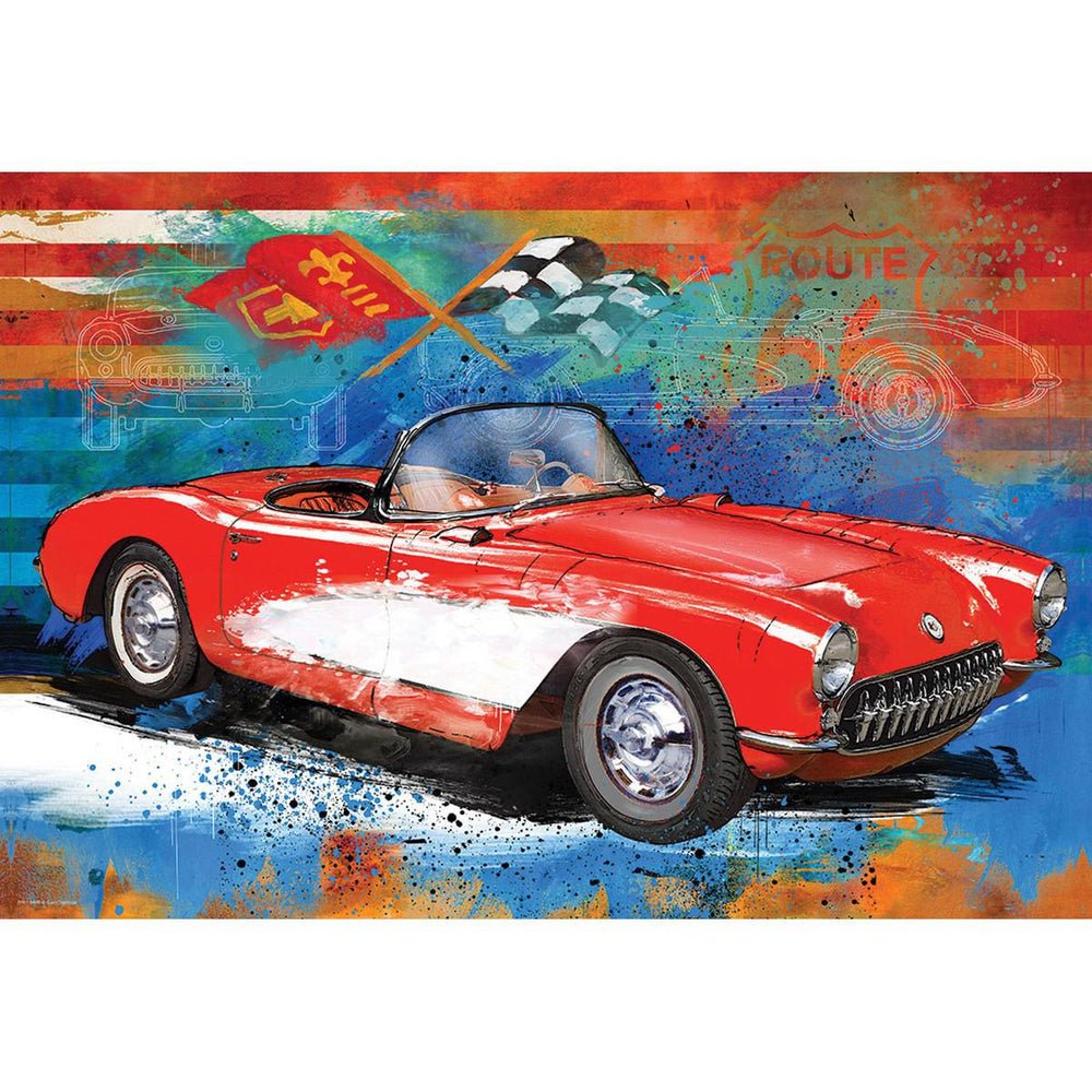 Corvette Cruising 550 Piece Jigsaw Puzzle in Tin Eurographics (ONLINE ORDER ONLY)