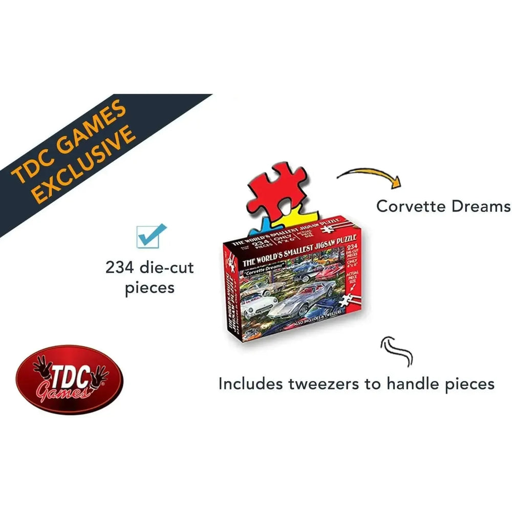 Corvette Dreams 234 Piece "World's Smallest" Jigsaw Puzzle TDC