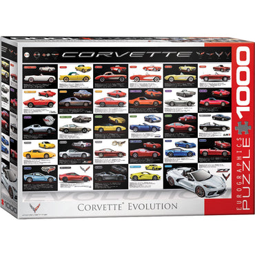 Corvette Evolution 1000 Piece Jigsaw Puzzle Eurographics (ONLINE ORDER ONLY)