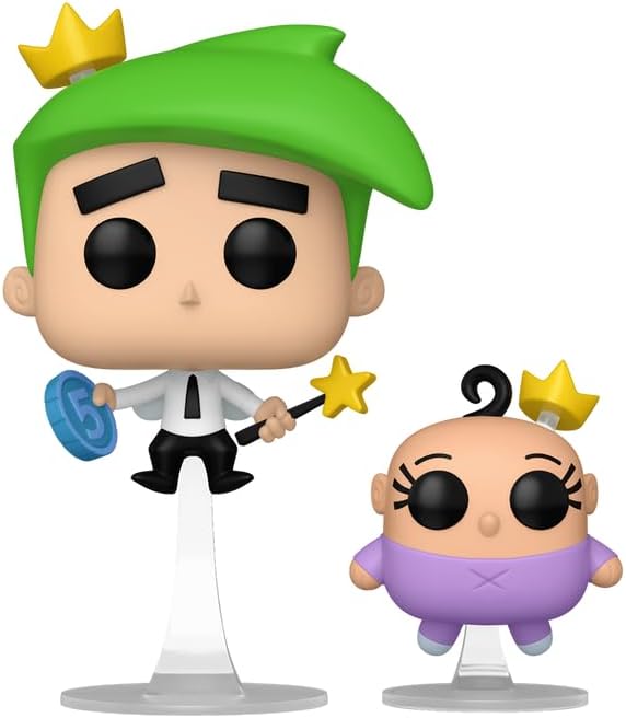 The Fairly OddParents Cosmo & Poof Funko Pop! Vinyl Figure and Buddy #1691 with Funko Protector (Online Order Only)