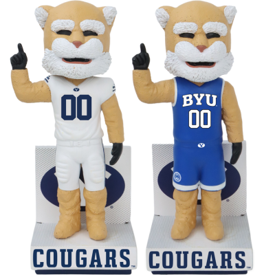 Cosmo the Cougar BYU Cougars Mascot Basketball Jersey Bobbleheads (ONLINE ORDER ONLY)