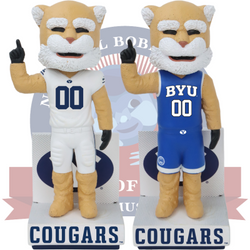 Cosmo the Cougar BYU Cougars Mascot Basketball Jersey Bobbleheads (ONLINE ORDER ONLY)