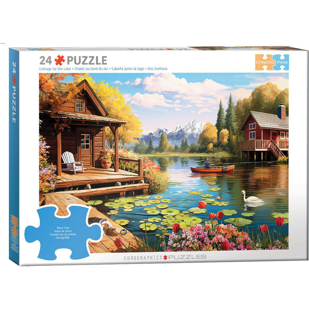 Cottage by the Lake 24 Connecting Pieces Jigsaw Puzzle Eurographics (ONLINE ORDER ONLY)