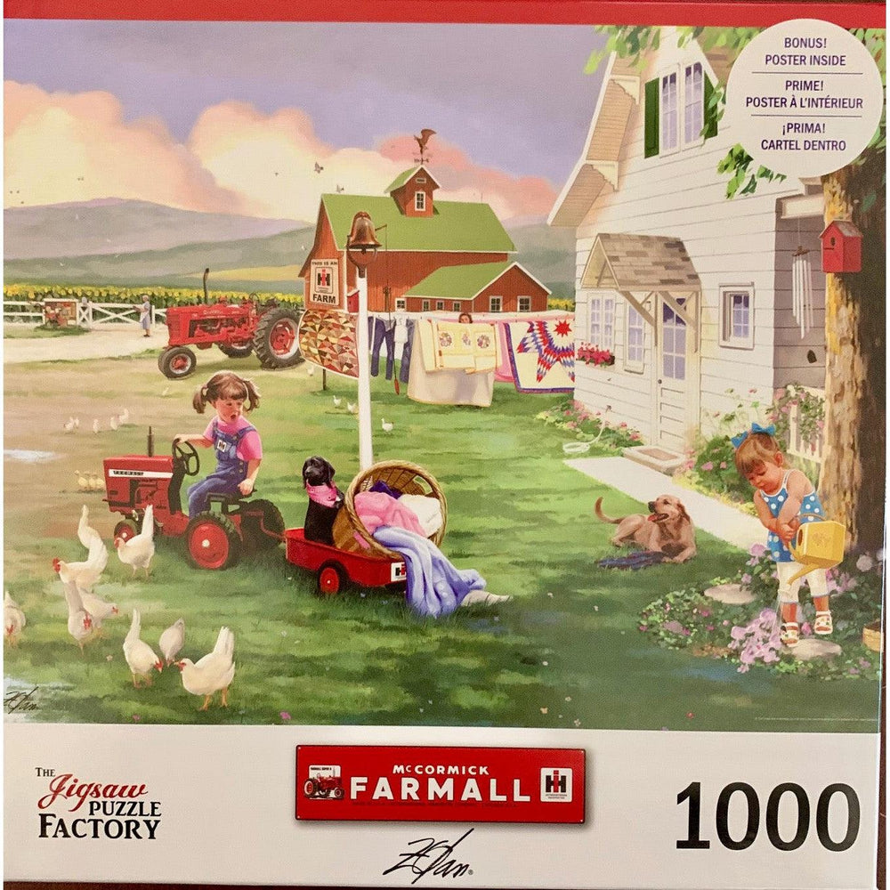 Country Chores McCormick Farmall 1000 Piece Jigsaw Puzzle Leap Year (ONLINE ORDER ONLY)