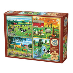 Country Friends 275 Large Piece Jigsaw Puzzle Cobble Hill (ONLINE ORDER ONLY)