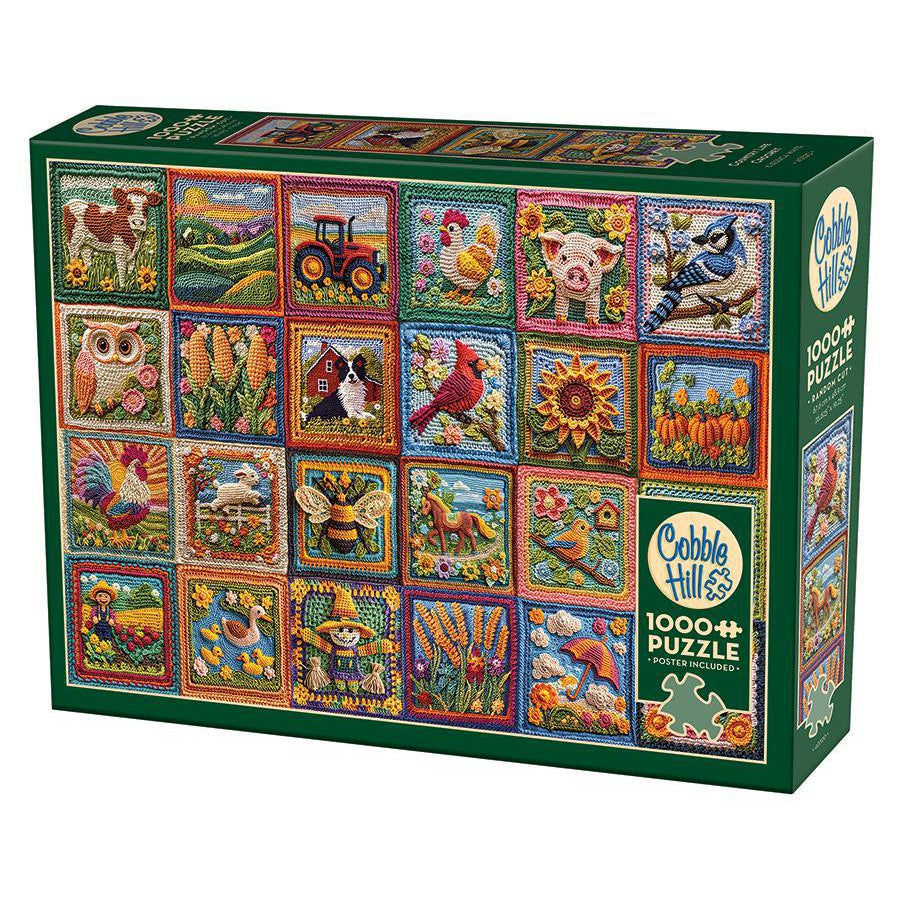 Country Life Crochet 1000 Piece Jigsaw Puzzle Cobble Hill (ONLINE ORDER ONLY)