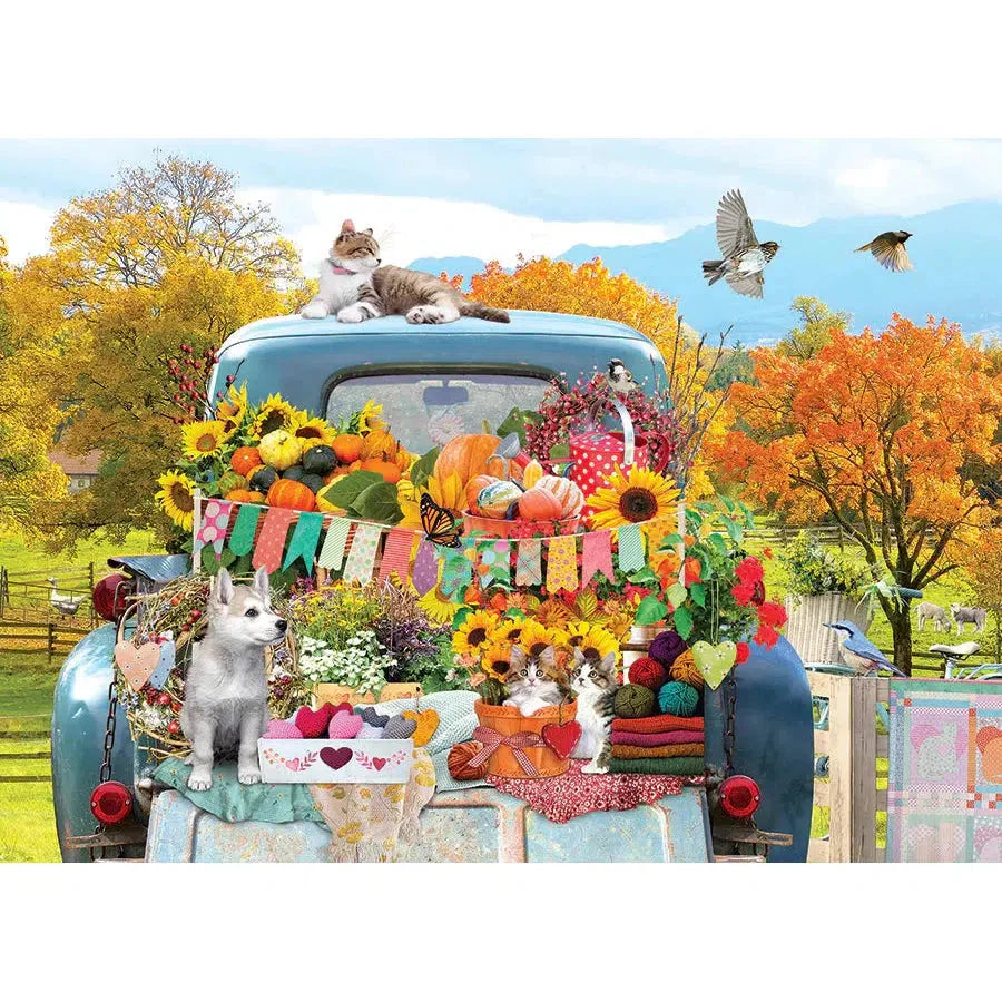 Country Truck in Autumn 500 Piece Jigsaw Puzzle Cobble Hill (ONLINE ORDER ONLY)