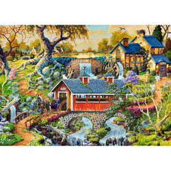 Countryside Bridge 200 Piece Wood Jigsaw Puzzle Wooden City (ONLINE ORDER ONLY)