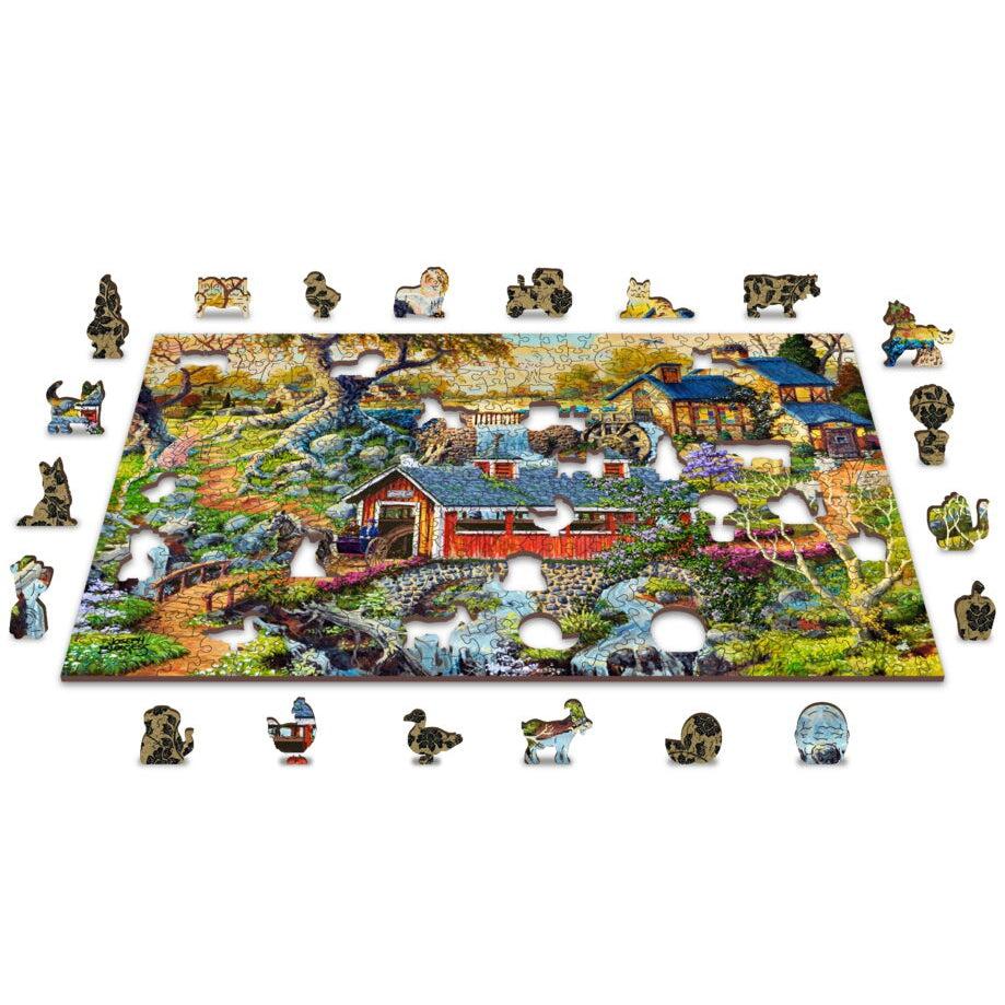 Countryside Bridges 505 Piece Wood Jigsaw Puzzle Wooden City (ONLINE ORDER ONLY)