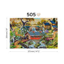 Countryside Bridges 505 Piece Wood Jigsaw Puzzle Wooden City (ONLINE ORDER ONLY)