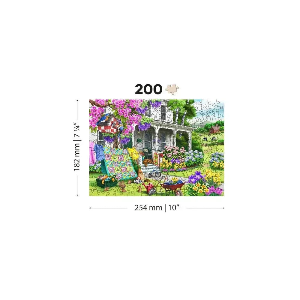Countryside Garden 200 Piece Wood Jigsaw Puzzle Wooden City (ONLINE ORDER ONLY)