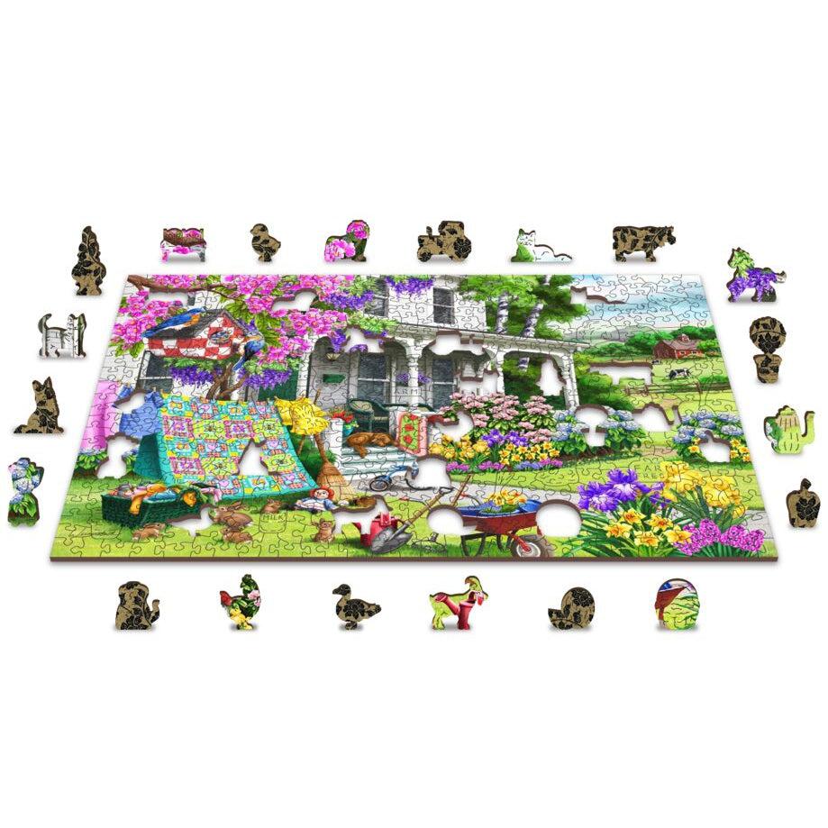 Countryside Garden 505 Piece Wood Jigsaw Puzzle Wooden City (ONLINE ORDER ONLY)