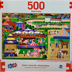 County Fair Americana 500 Piece Jigsaw Puzzle Sure Lox (ONLINE ORDER ONLY)