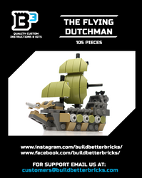 Custom Mini The Flying Dutchman Pirate Ship (Online Order Only)