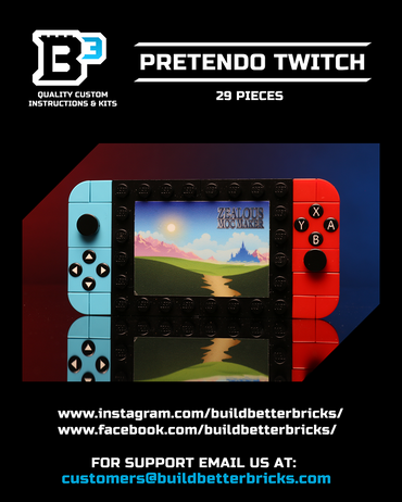 Custom Pretendo 2017 Handheld Console Building Set made using LEGO parts (Online Order Only)