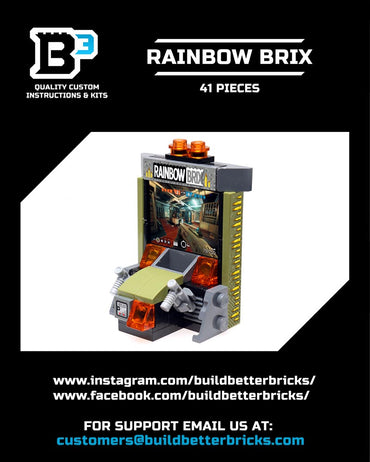 Custom Rainbow Brix Shooter Arcade Game made using LEGO parts - B3 Customs (Online Order Only)