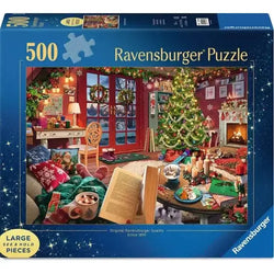 Cozy Christmas Retreat 500 Large Piece Jigsaw Puzzle Ravensburger