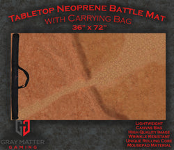Cracked Earth - Neoprene Battle Mat with Bag (Online Order Only)