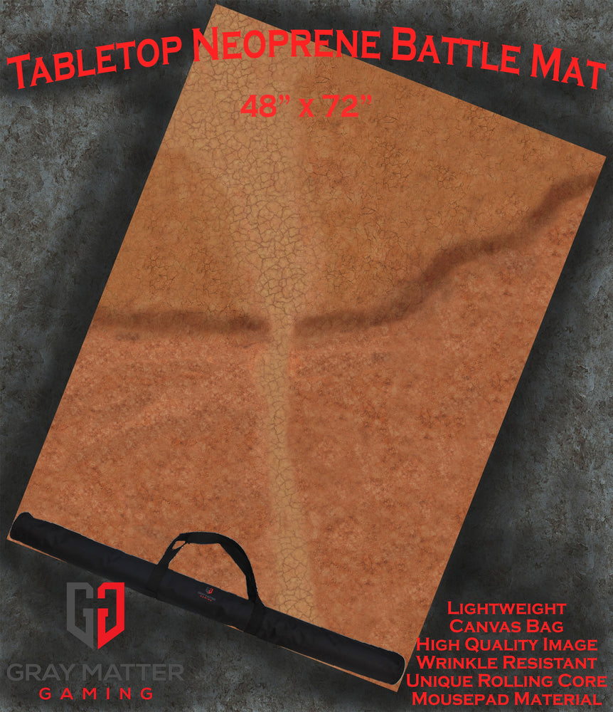 Cracked Earth - Neoprene Battle Mat with Bag (Online Order Only)