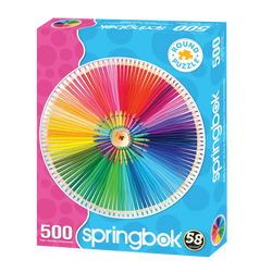 Crafty Colors 500 Piece Round Jigsaw Puzzle Springbok (ONLINE ORDER ONLY)