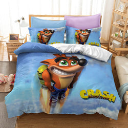 Crash Bandicoot Cosplay Bedding Set Quilt Cover Without Filler (Online Order Only)